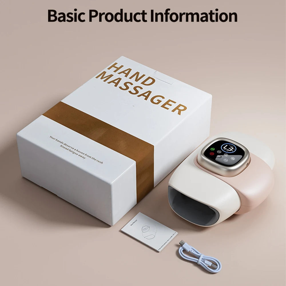 Electric Hand Massager Wrist Joint Numbness Airbag Massage Red Light Hot Compress Relieve Hand Pain Relax Hand Massage SPA Care