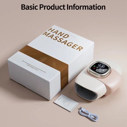 Electric Hand Massager Wrist Joint Numbness Airbag Massage Red Light Hot Compress Relieve Hand Pain Relax Hand Massage SPA Care