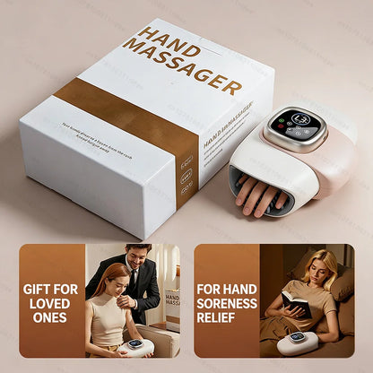 Electric Hand Massager Wrist Joint Numbness Airbag Massage Red Light Hot Compress Relieve Hand Pain Relax Hand Massage SPA Care