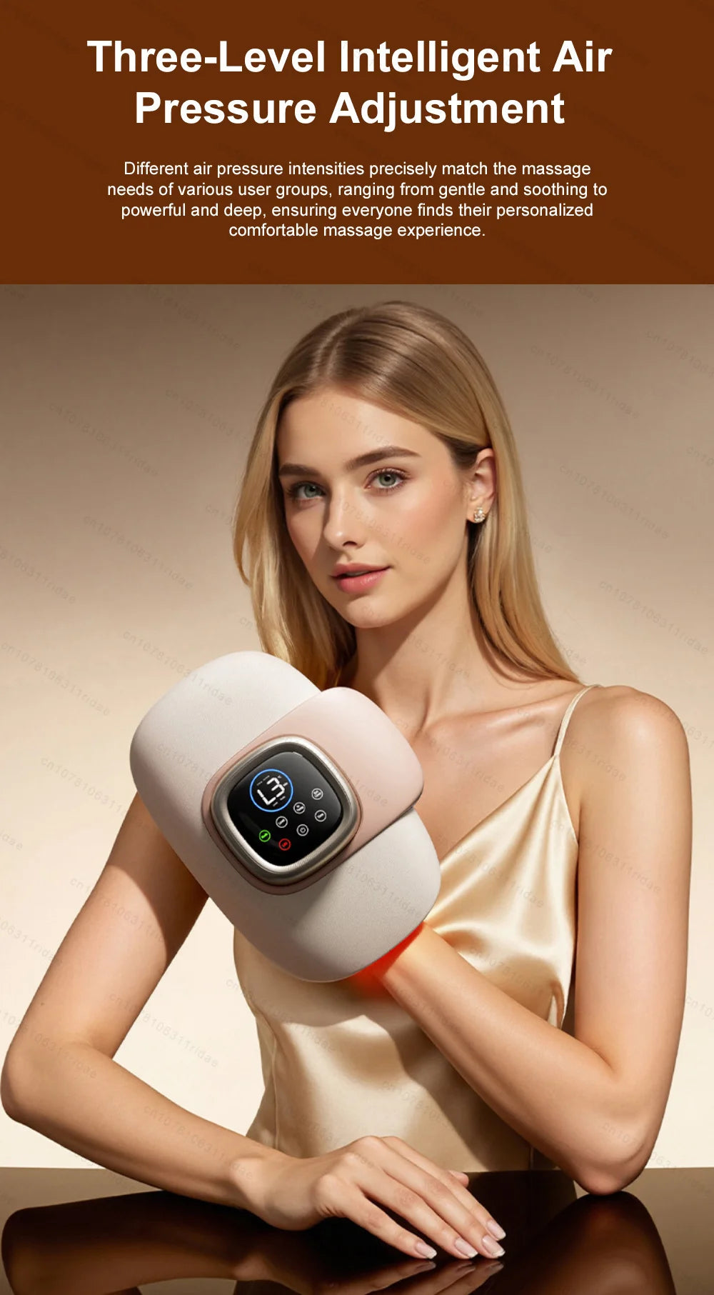 Electric Hand Massager Wrist Joint Numbness Airbag Massage Red Light Hot Compress Relieve Hand Pain Relax Hand Massage SPA Care