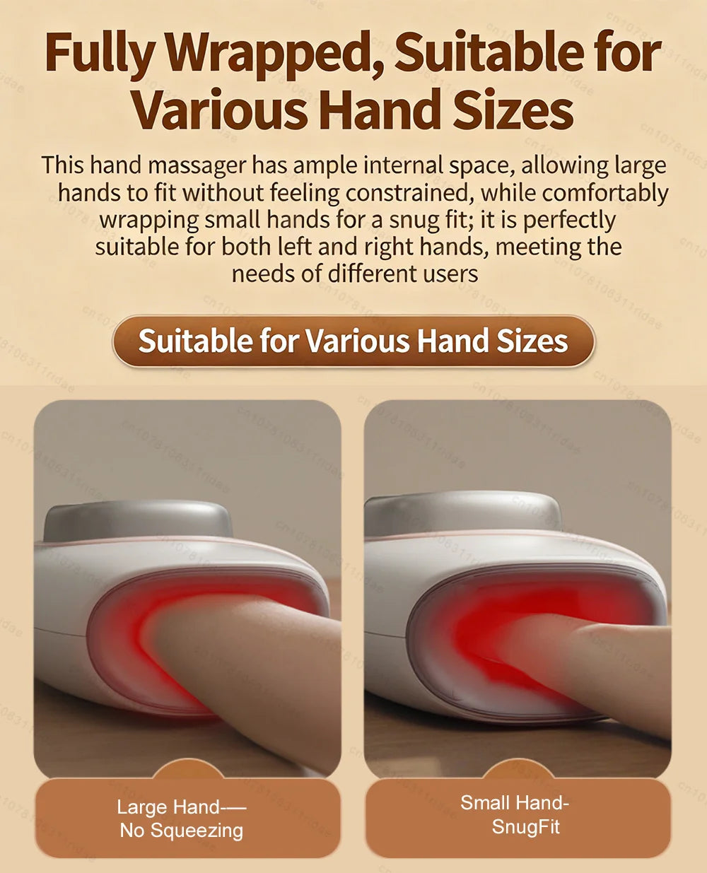 Electric Hand Massager Wrist Joint Numbness Airbag Massage Red Light Hot Compress Relieve Hand Pain Relax Hand Massage SPA Care