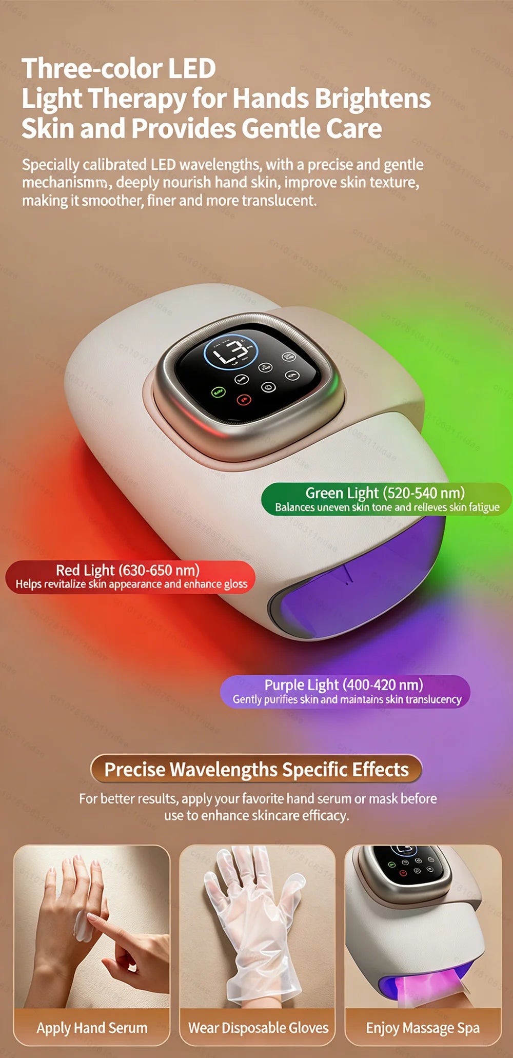 Electric Hand Massager Wrist Joint Numbness Airbag Massage Red Light Hot Compress Relieve Hand Pain Relax Hand Massage SPA Care