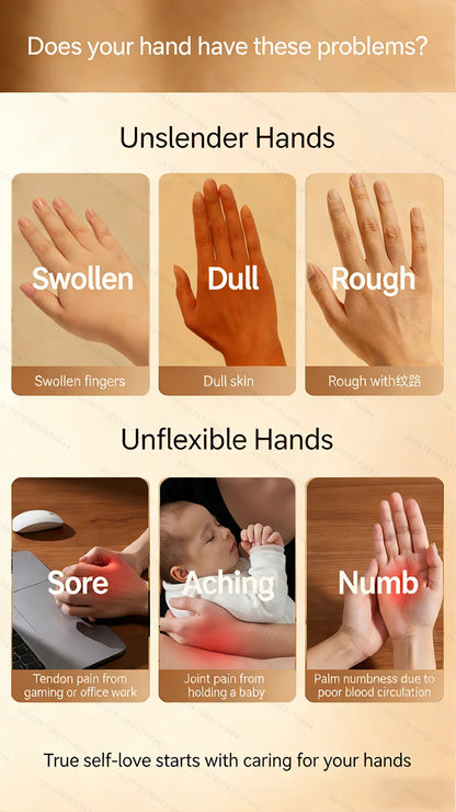 Electric Hand Massager Wrist Joint Numbness Airbag Massage Red Light Hot Compress Relieve Hand Pain Relax Hand Massage SPA Care